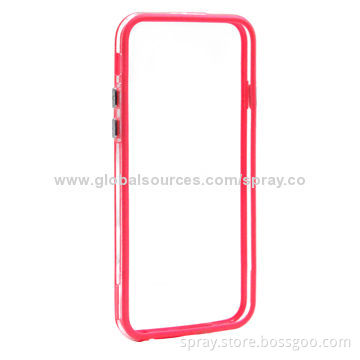 Flexible Gel 2 Tone Frame Bumper for iPhone, TPU & PC, Lightweight